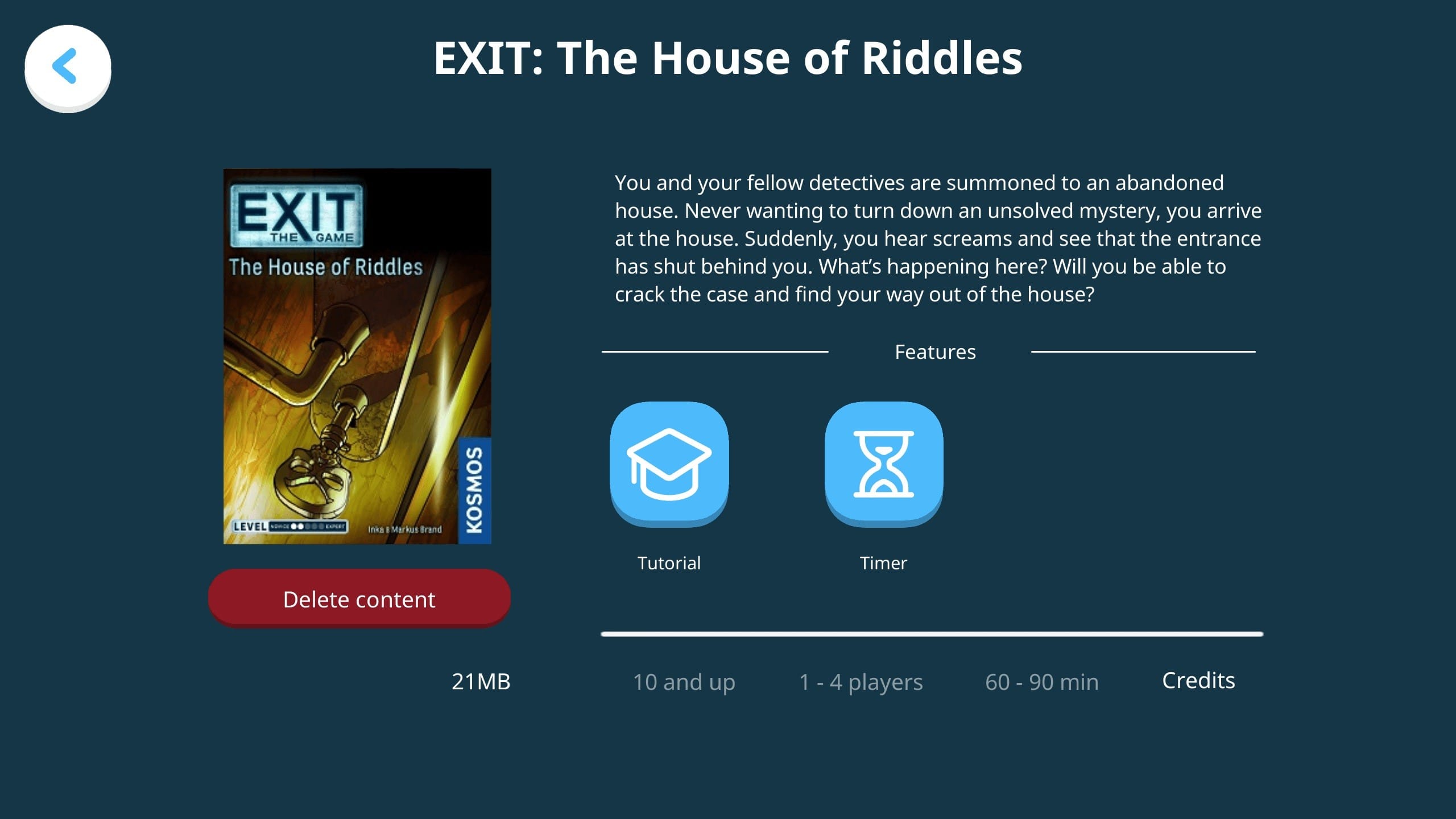 Exit The House of Riddles BNIB 