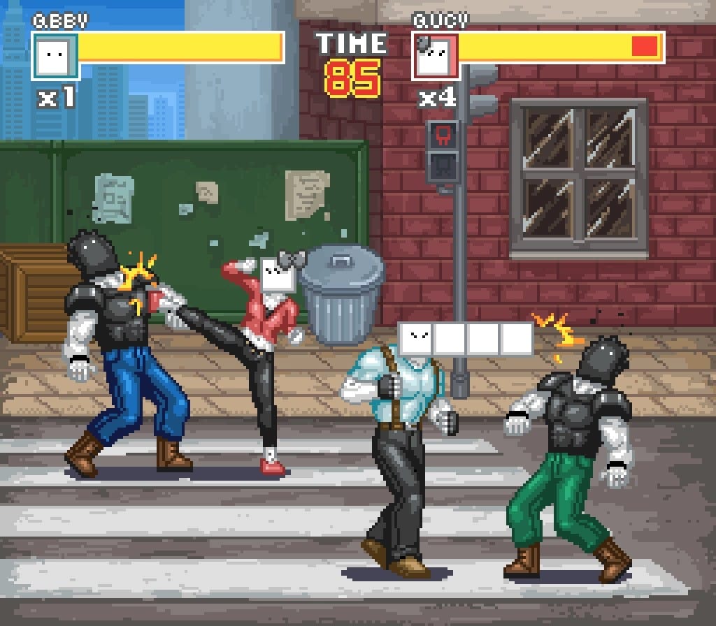 The BoxBoy beat-'em-up for April Fools Day