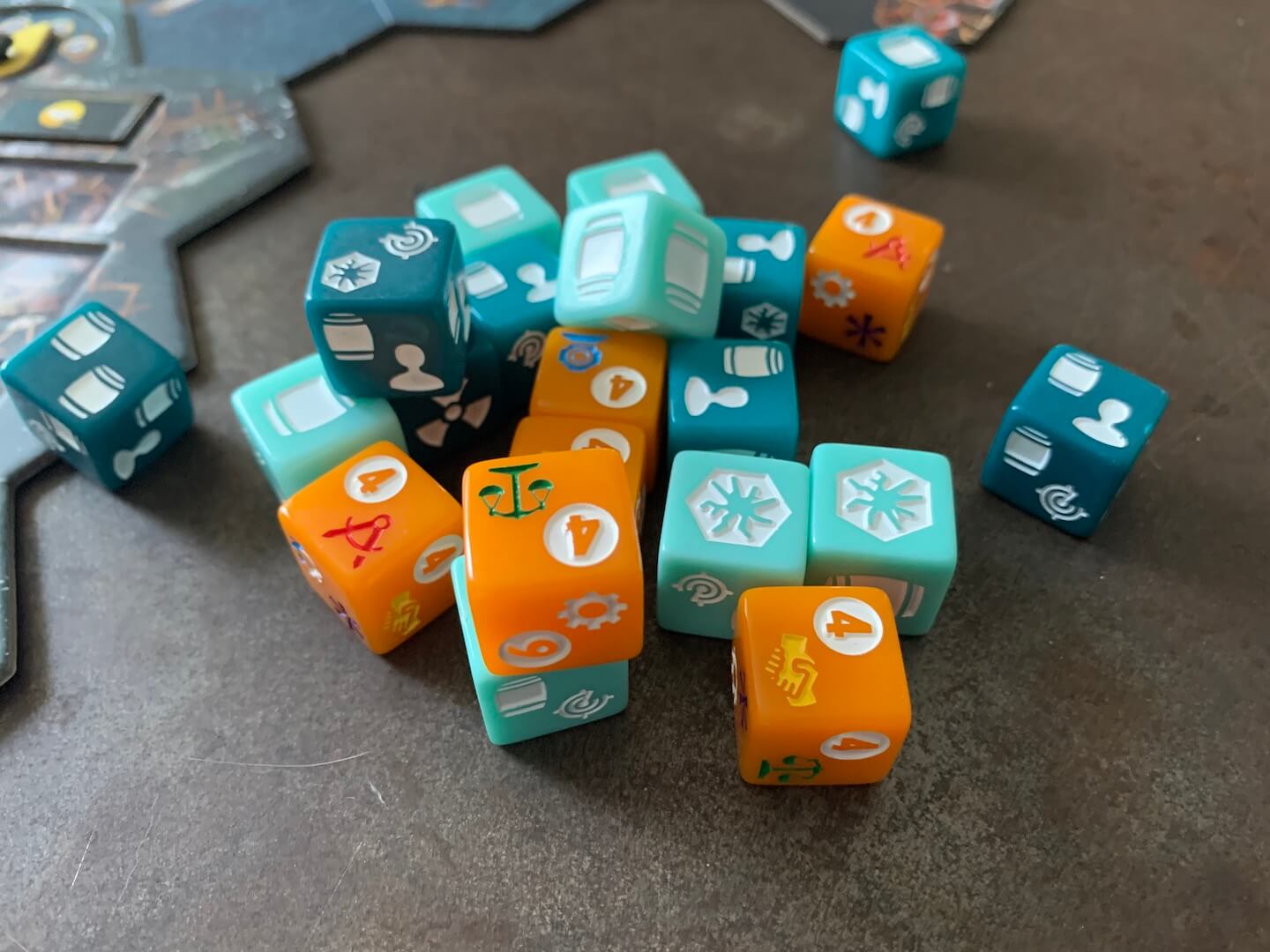 The colorful dice of Flotilla