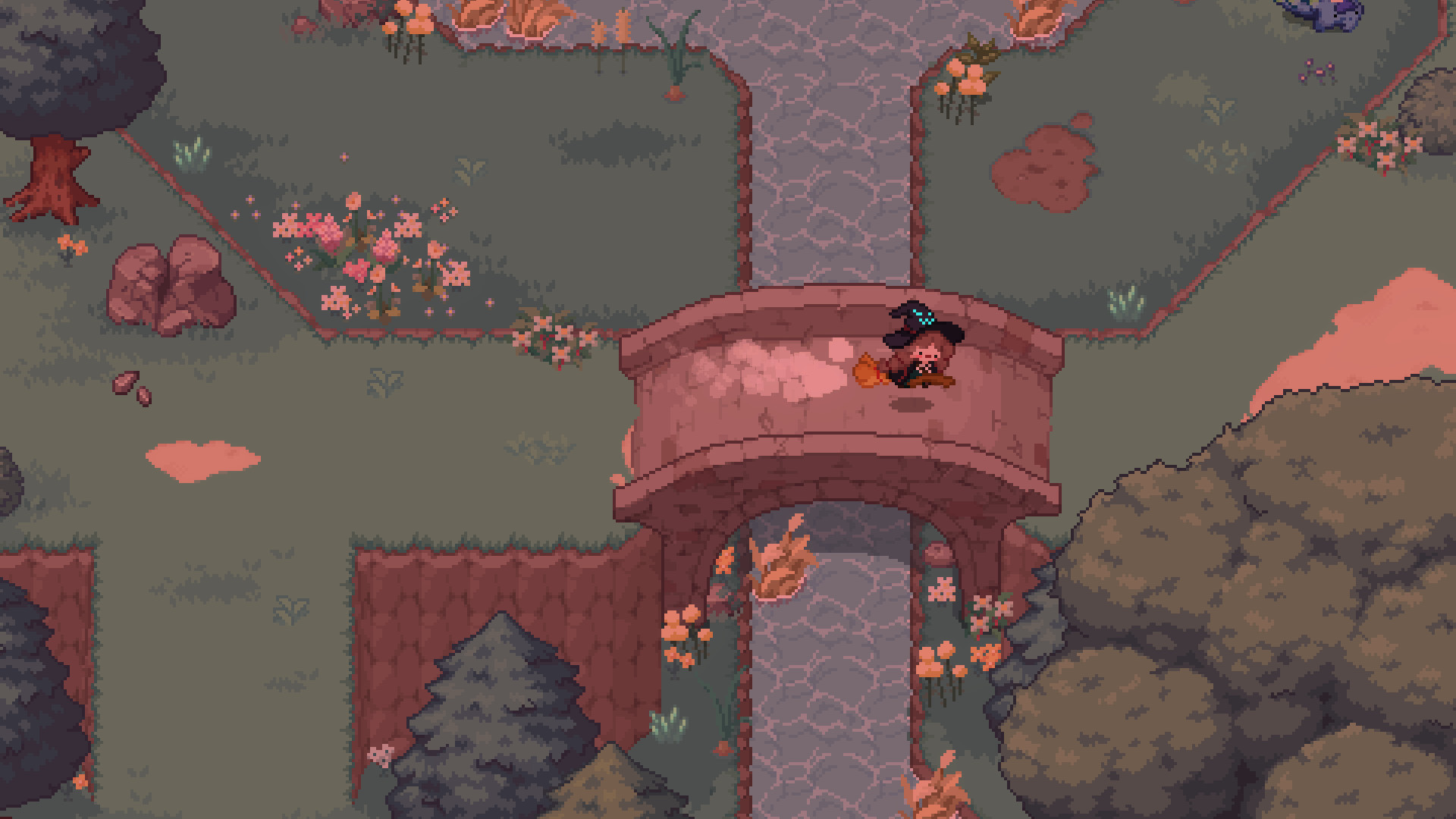 Using your broom in Little Witch in the Woods.