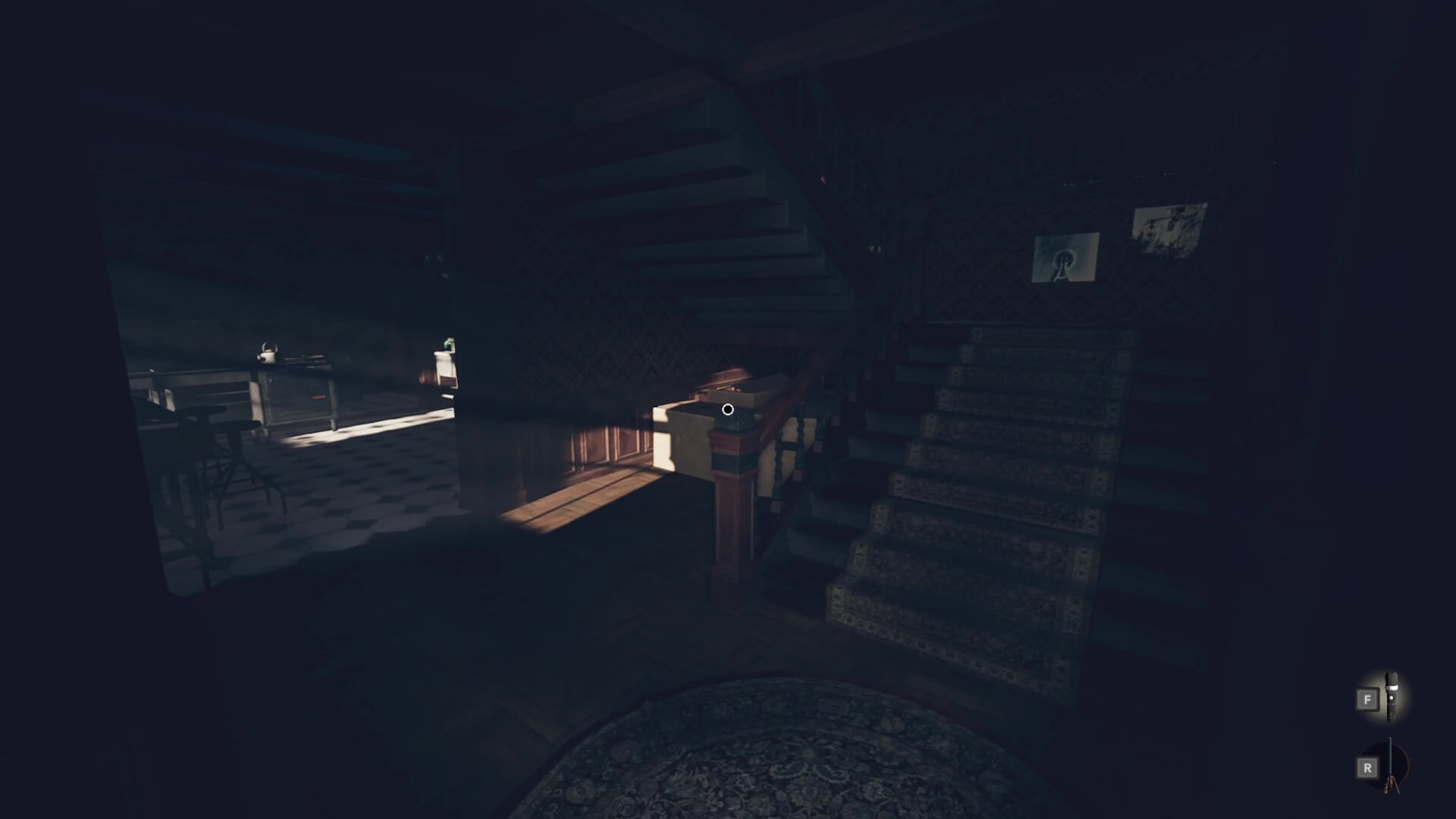 The player exploring the house in Forest Grove