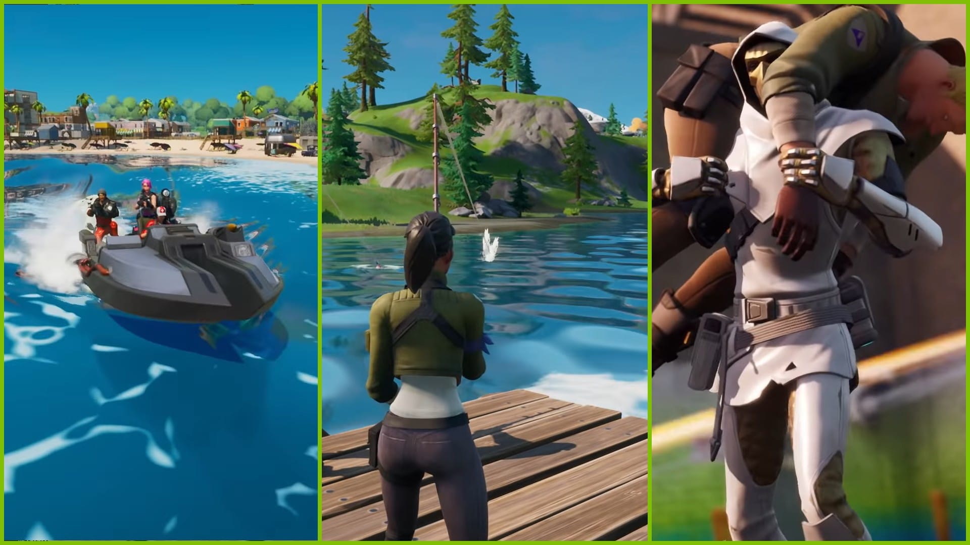 Fortnite Chapter 2 Boats Fishing Carrying