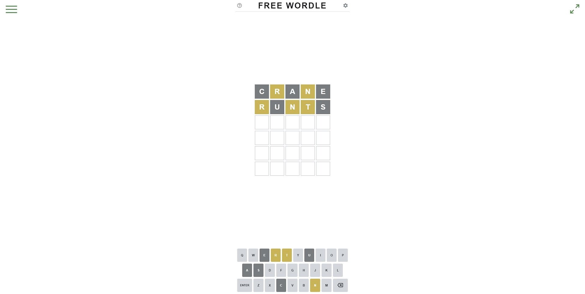 Free Wordle, a free alternative to Wordle
