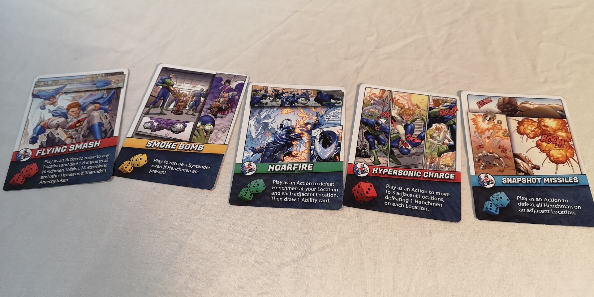 Freedom Five action cards.