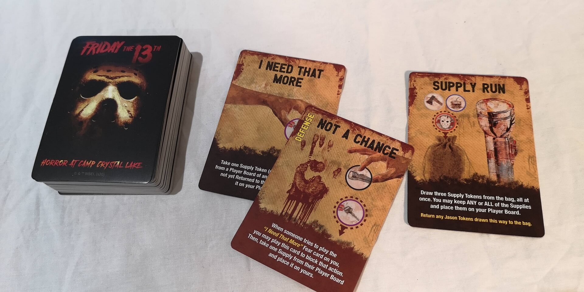 Friday the 13th Horror At Camp Crystal Lake Fear Cards.