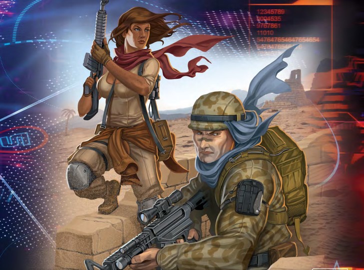 Artwork of two Joes on the battlefield