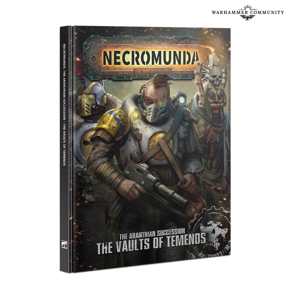 An image of Games Workshop's new campaign book for Necromunda, Vaults of Temenos
