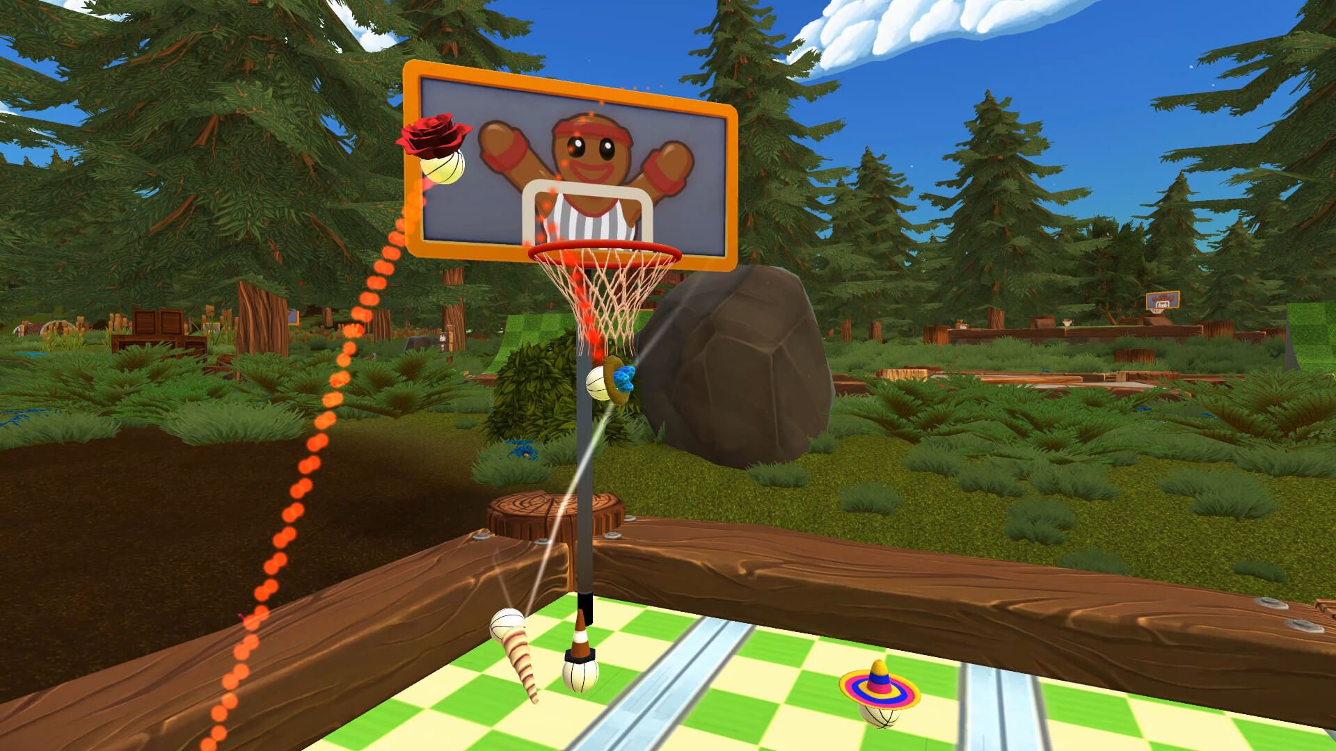 The new basketball mode in the latest Golf With Your Friends update