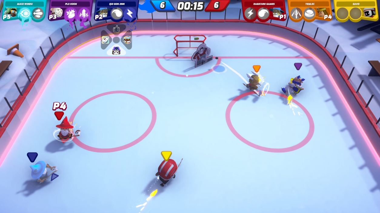 A competitive multiplayer match featuring up to 6 players in Goons Legends & Mayhem