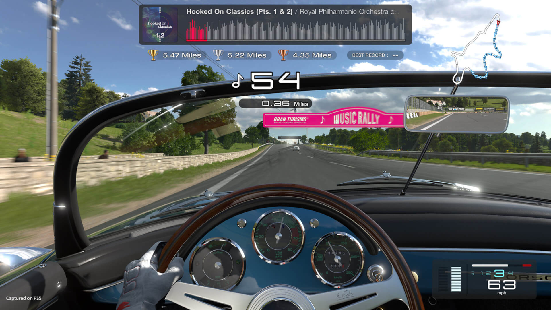 The Music Rally mode in Gran Turismo 7