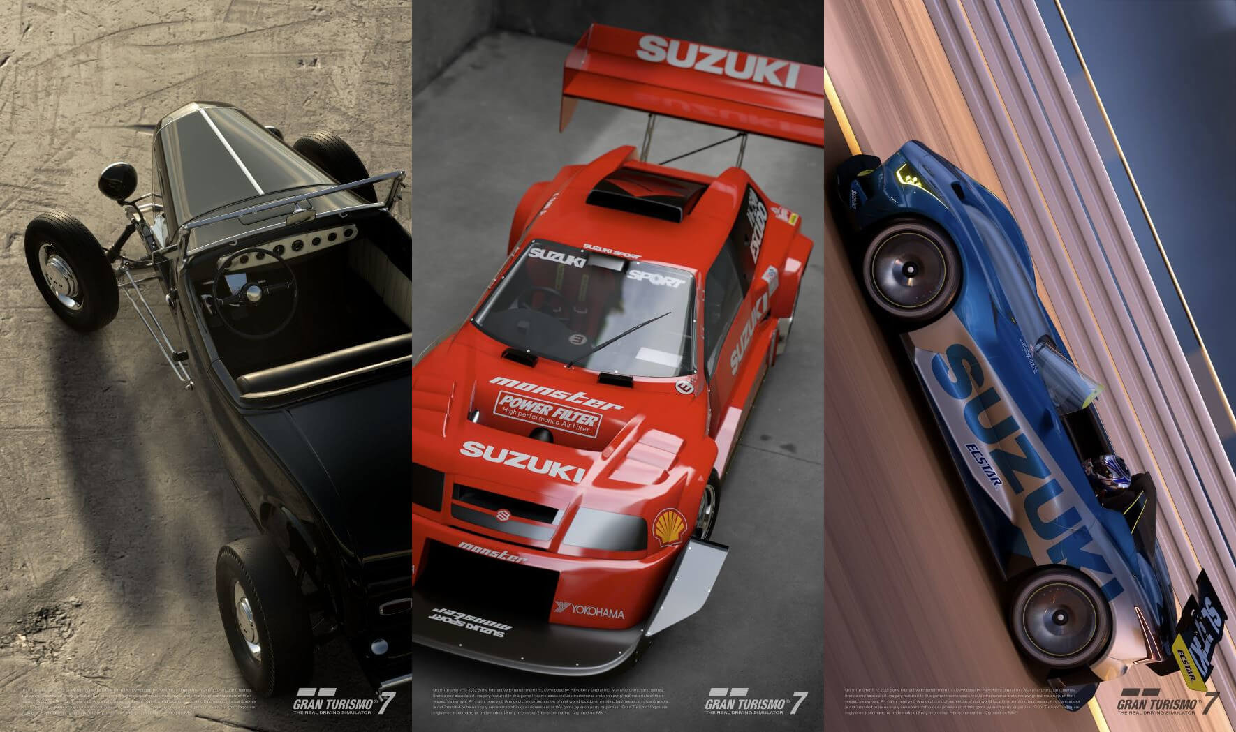 The three new cars being added as part of the Gran Turismo 7 update in June
