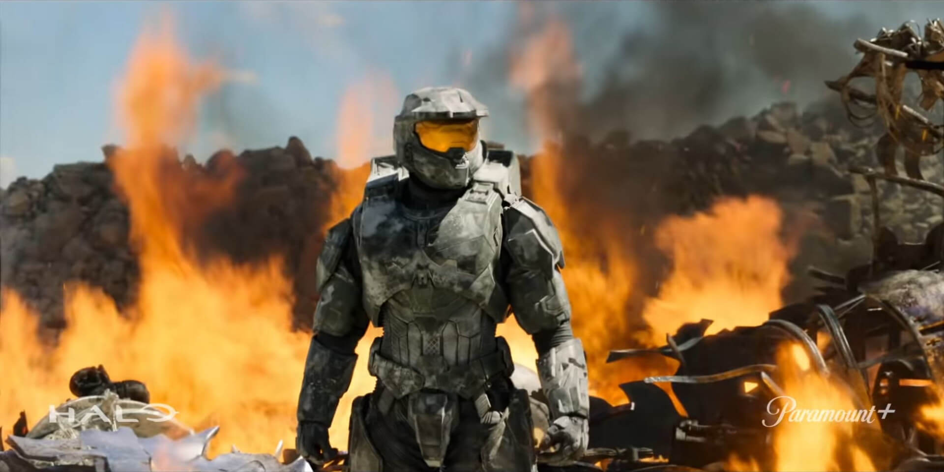 Master Chief in the upcoming Halo TV series, which could be blocked by a Halo music lawsuit