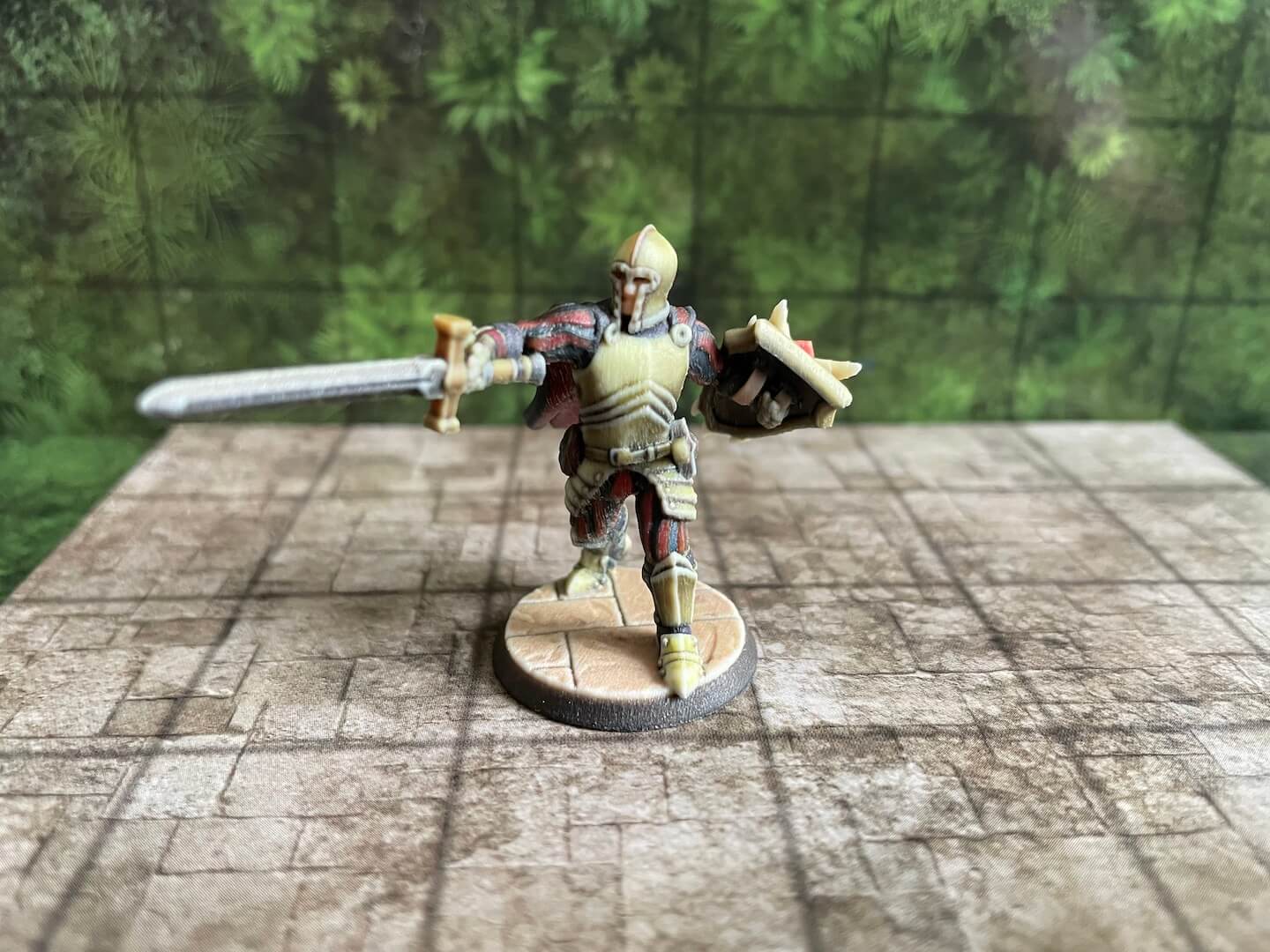 A Dragon Knight, pre-designed by Hero Forge.
