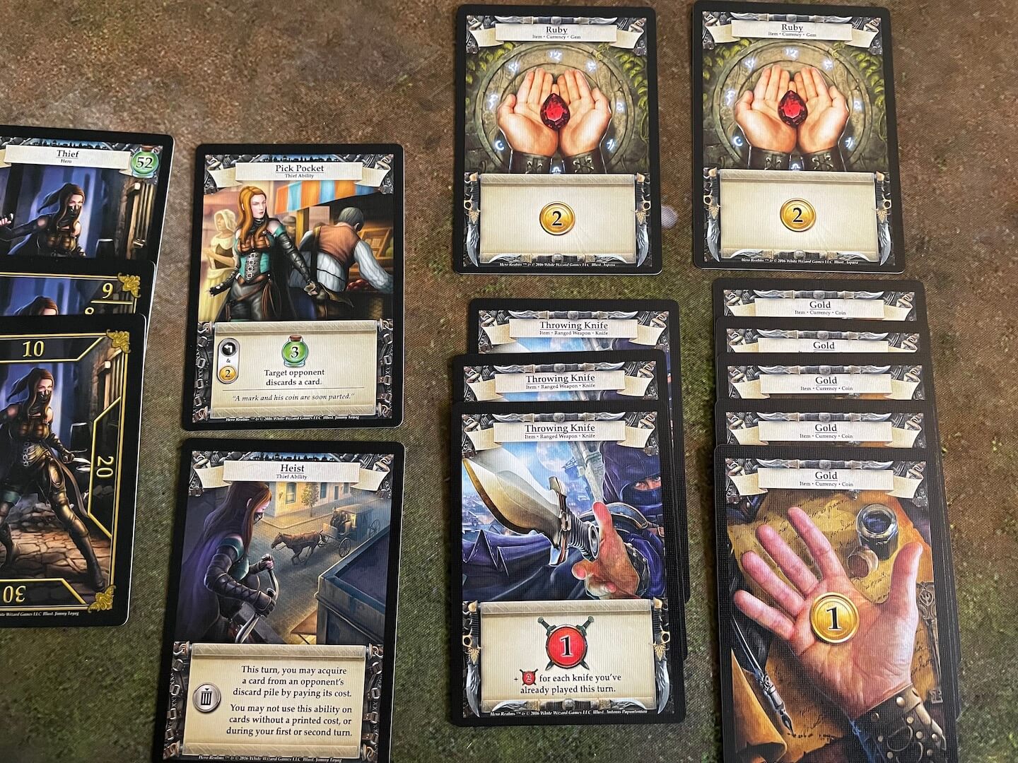 The Hero Realms Thief Character Deck
