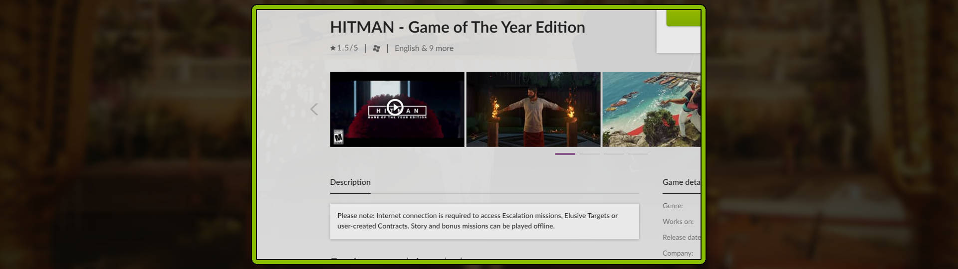 Hitman: Game of the Year Edition GOG Review Bomb slice