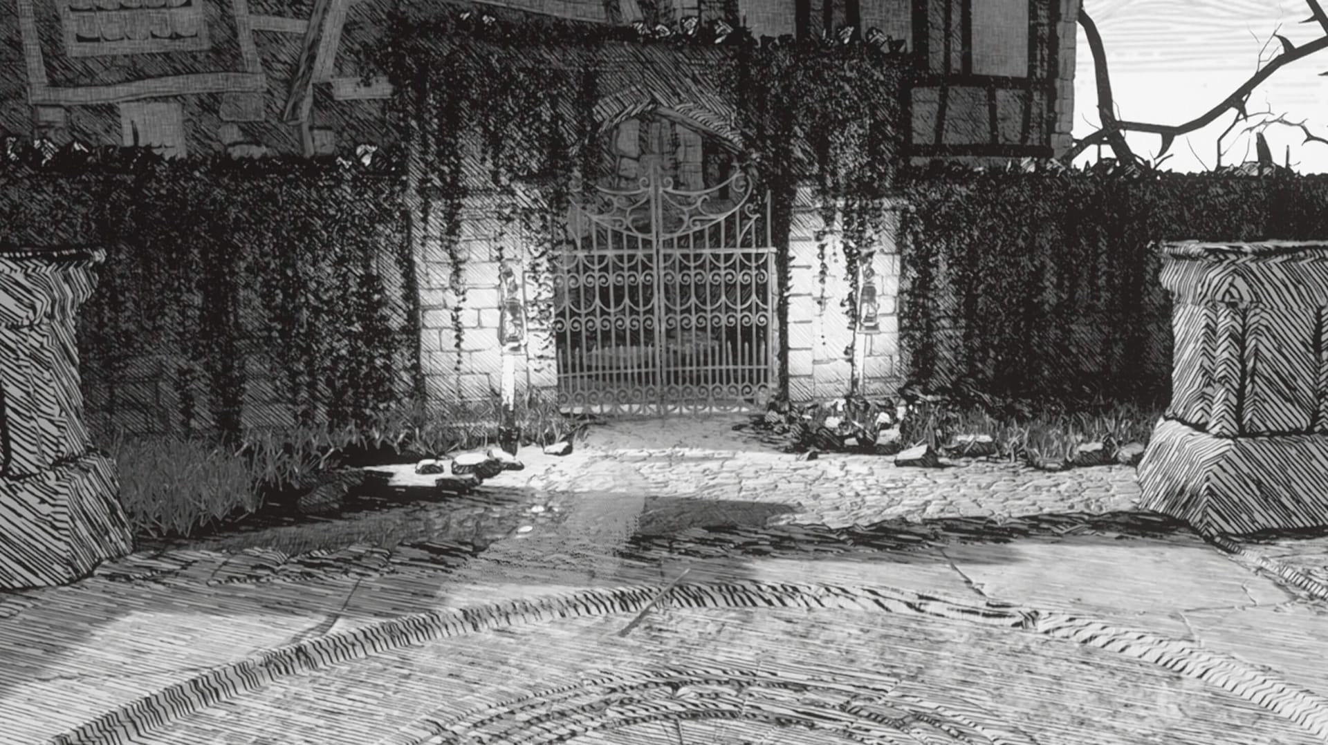 vine-covered gate Hogwarts Legacy