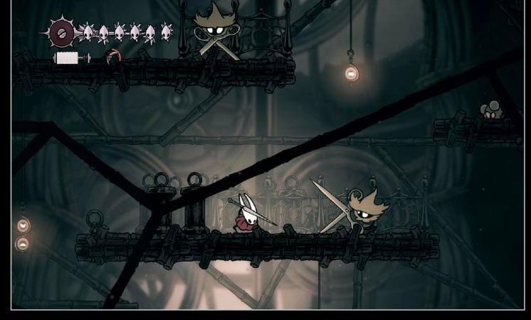 Hornet fighting in Hollow Knight: Silksong