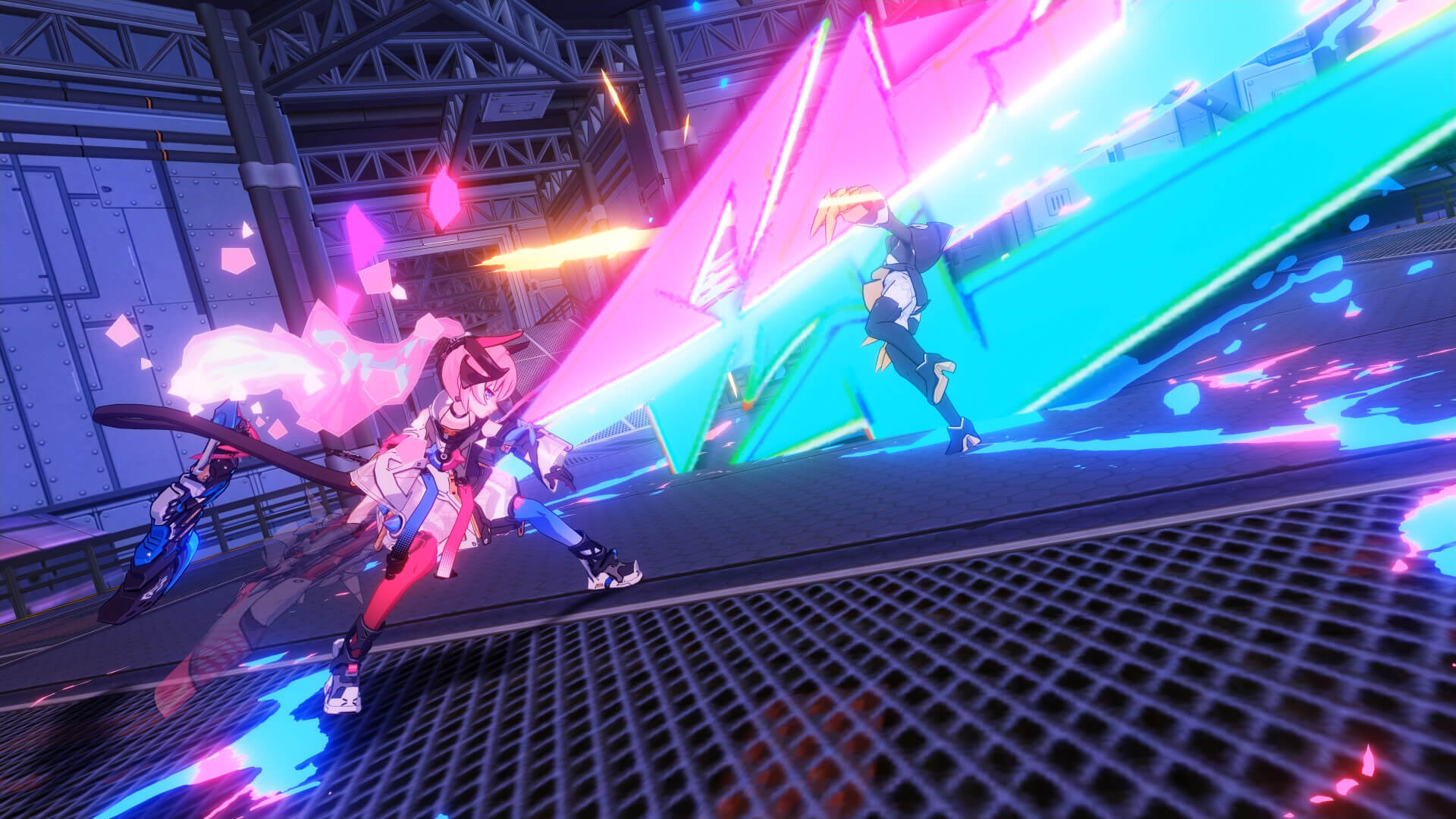 A combat sequence in Honkai Impact 3rd