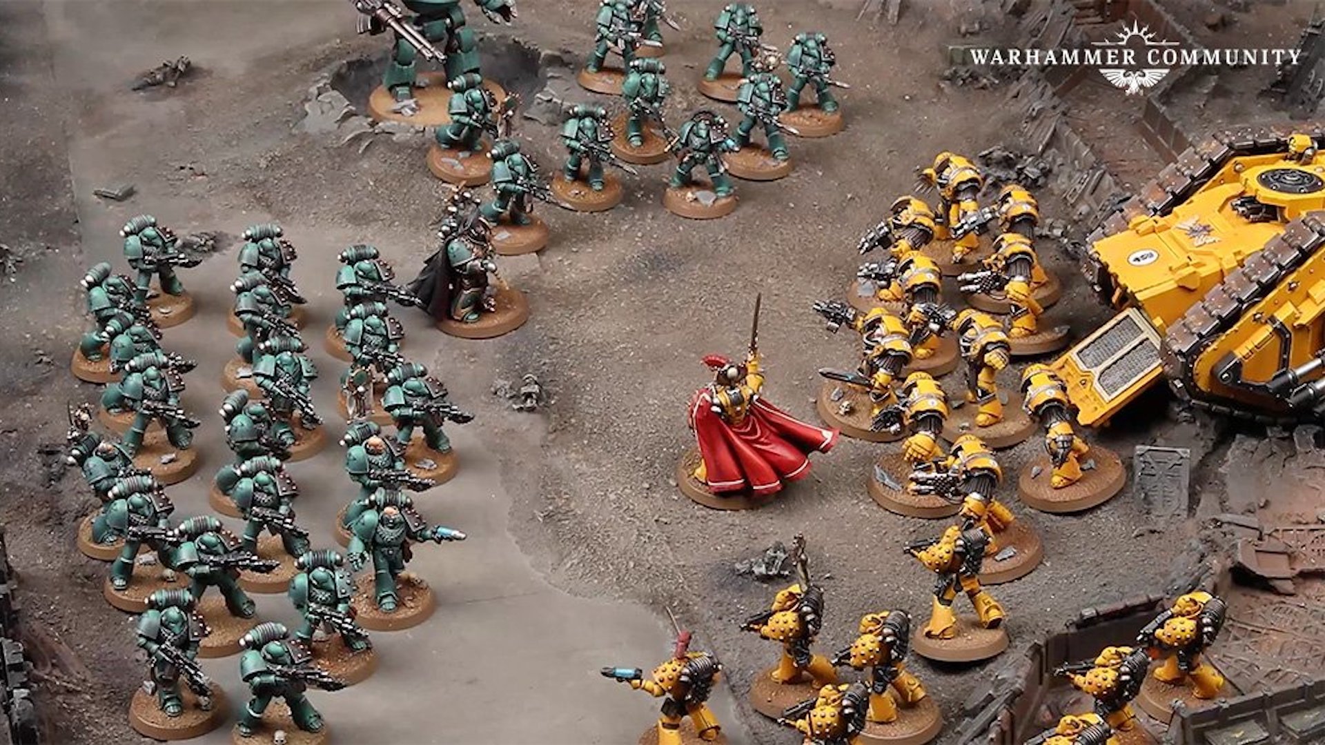 Rival legions battle in Warhammer The Horus Heresy Age of Darkness. Image: Games Workshop