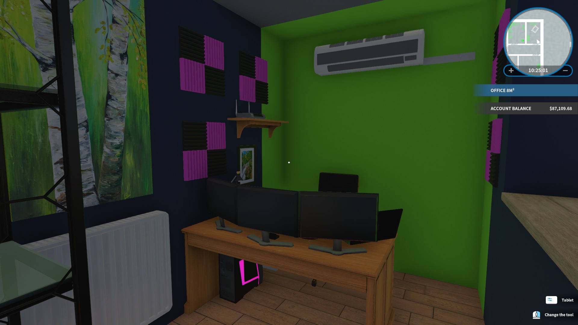 House Flipper Rooms Guide - Nice Office Room with a Great Computer Setup