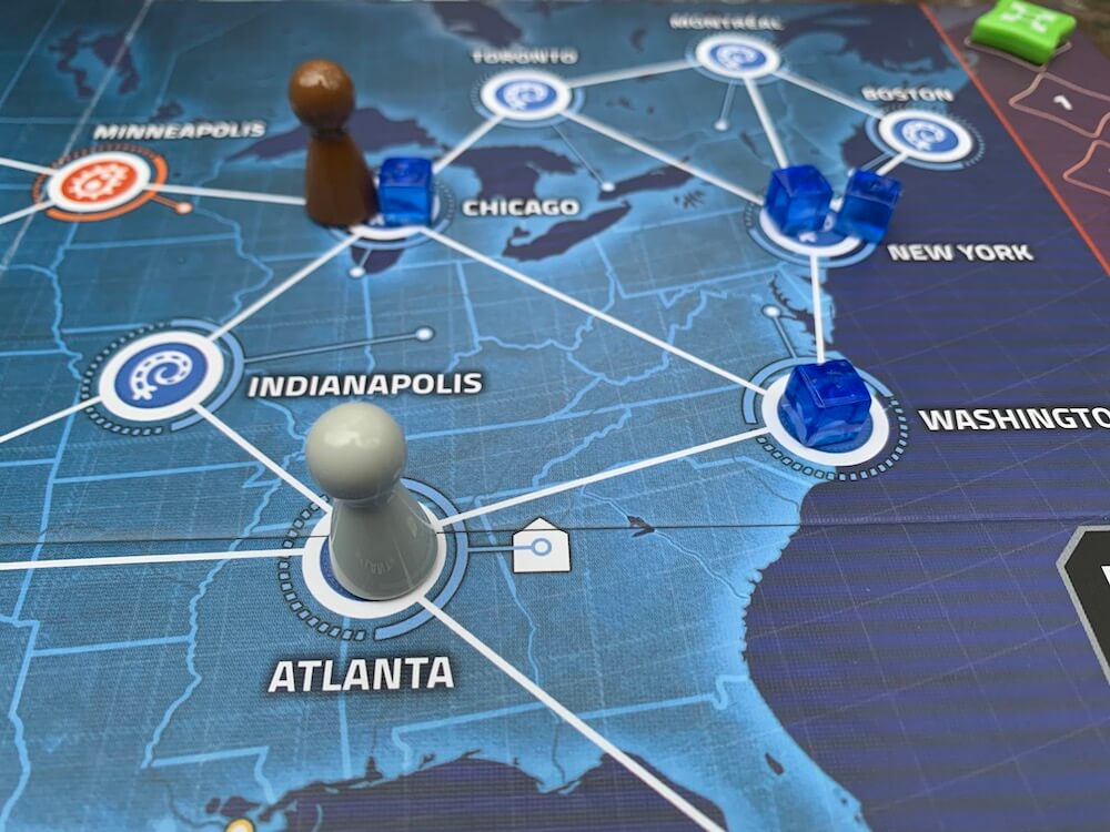 Pandemic Hot Zone North America Board Detail