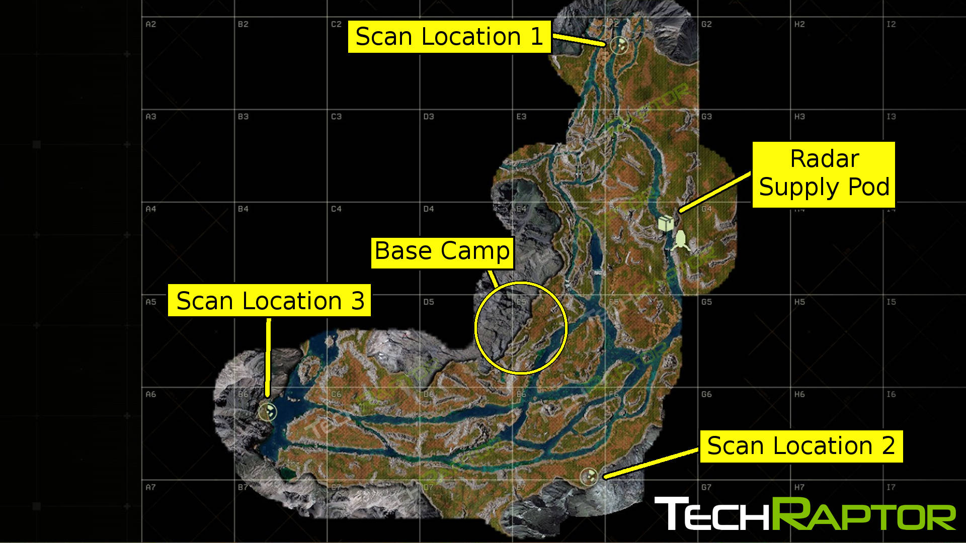 Icarus Incursion: Scan Prospect Mission Walkthrough & Guide - map