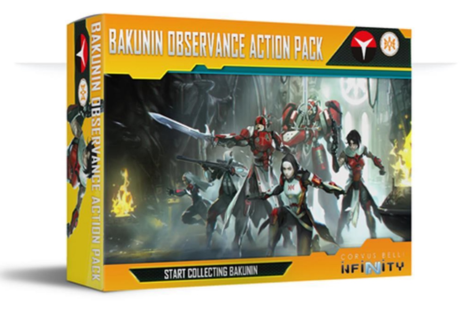 The Infinity Bakunin Observance Action Pack box.