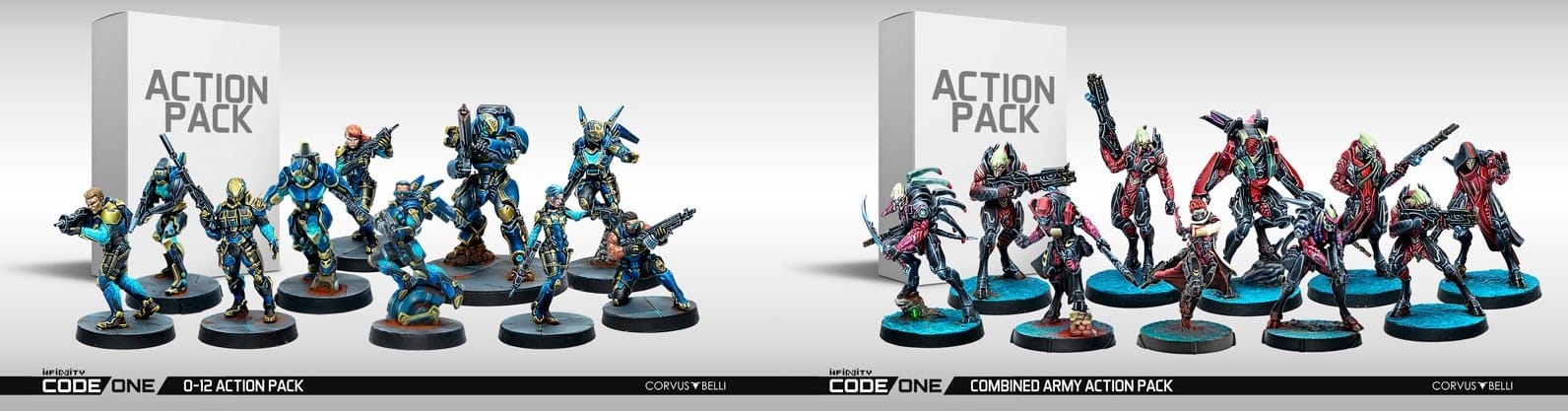 The Combined Army and O-12 action packs for CodeOne.