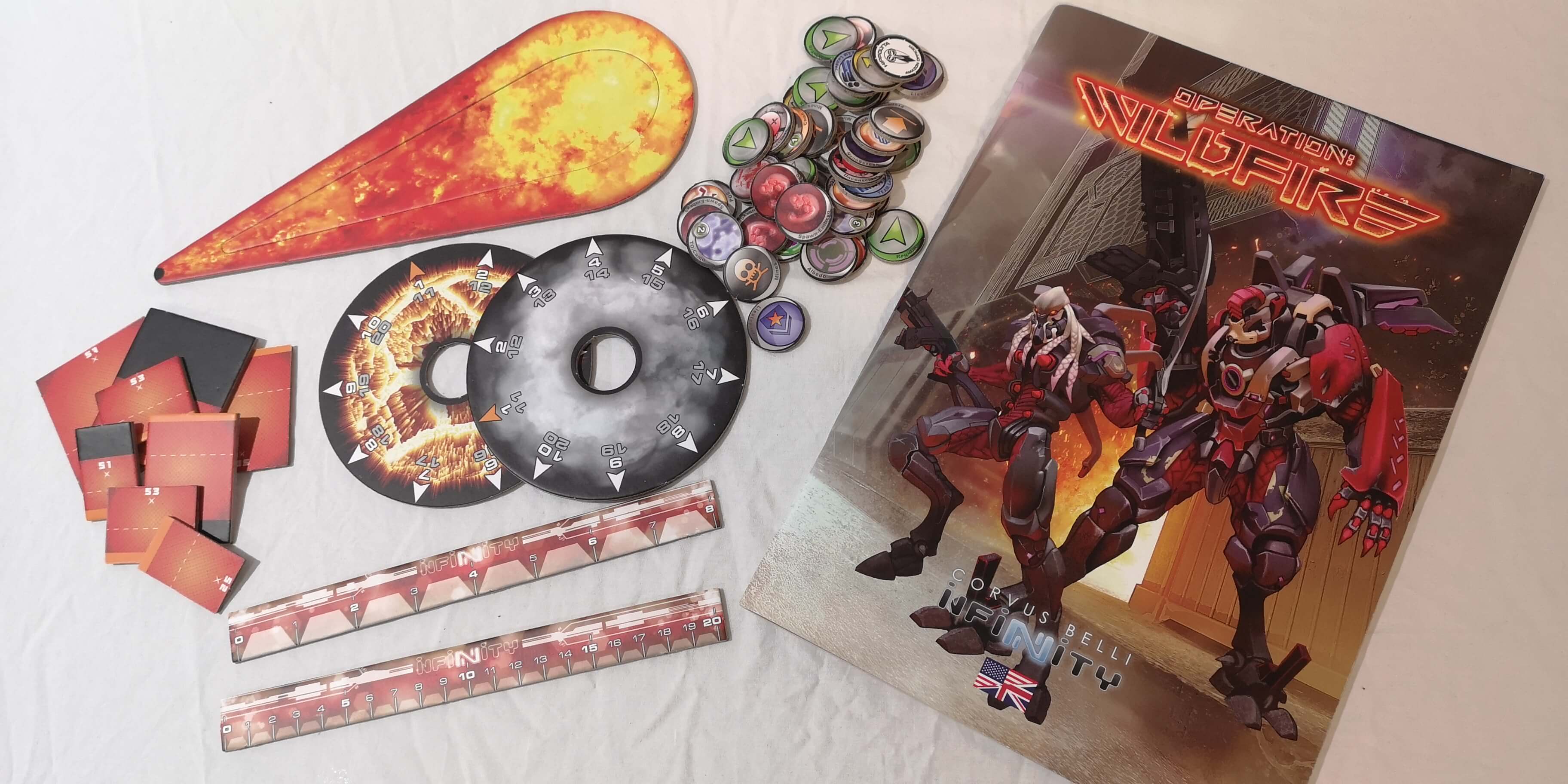 WildFire templates, tokens and rulebook.