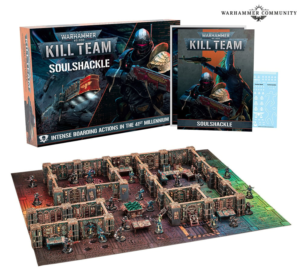 The Kill Team Soulshackle box contents.