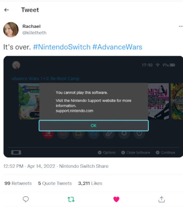 Advance Wars Twitter Screen