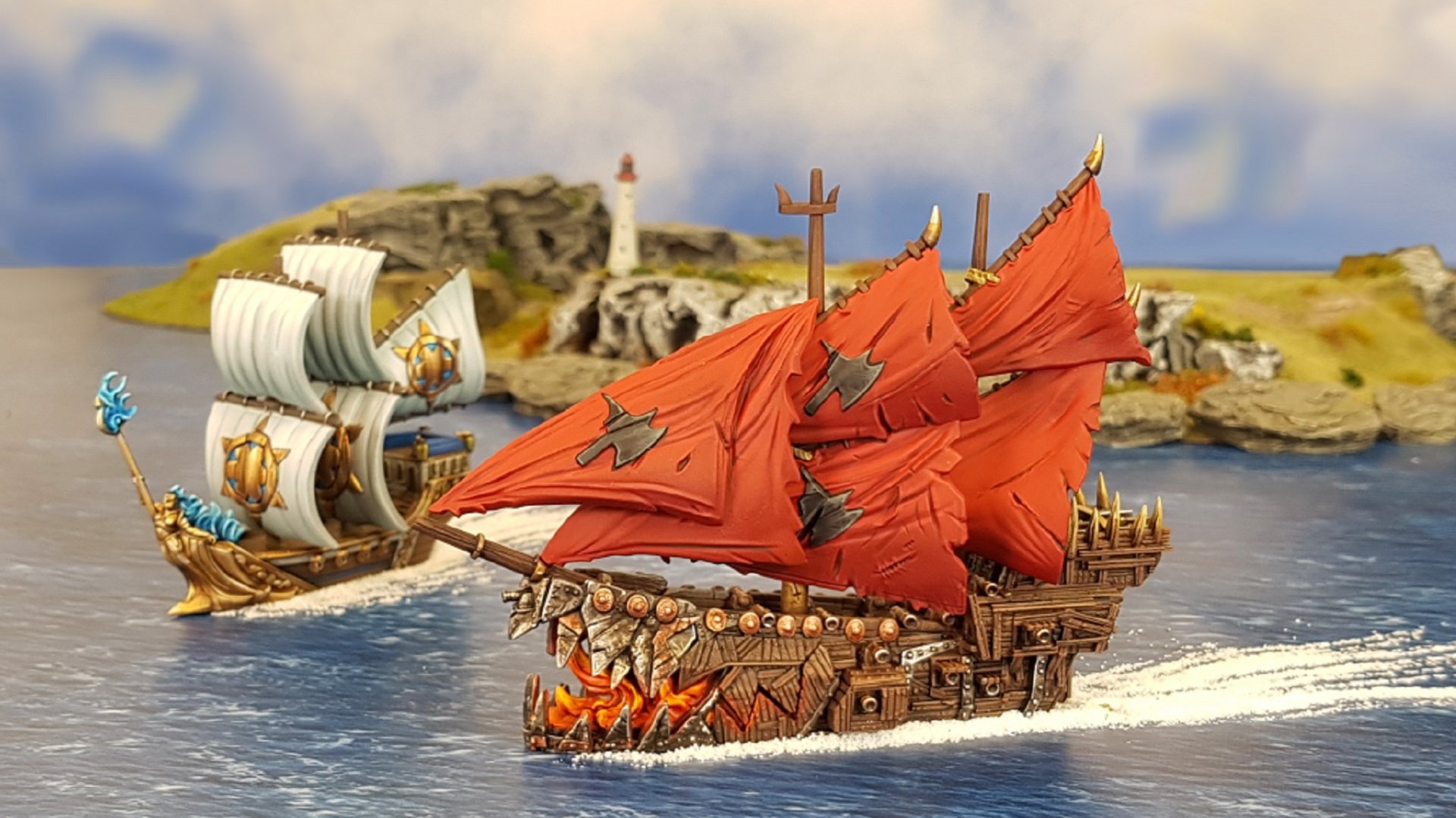 Kings of War Armada Basilean.