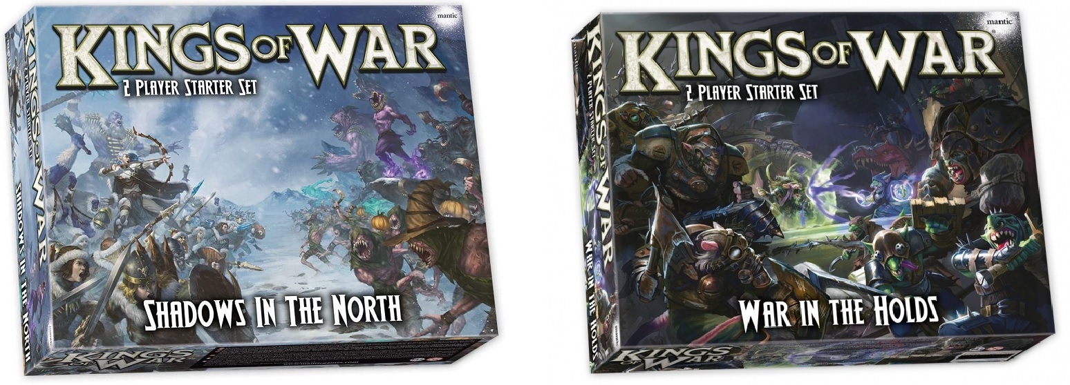 Sets de inicio de King of War para 2 jugadores.