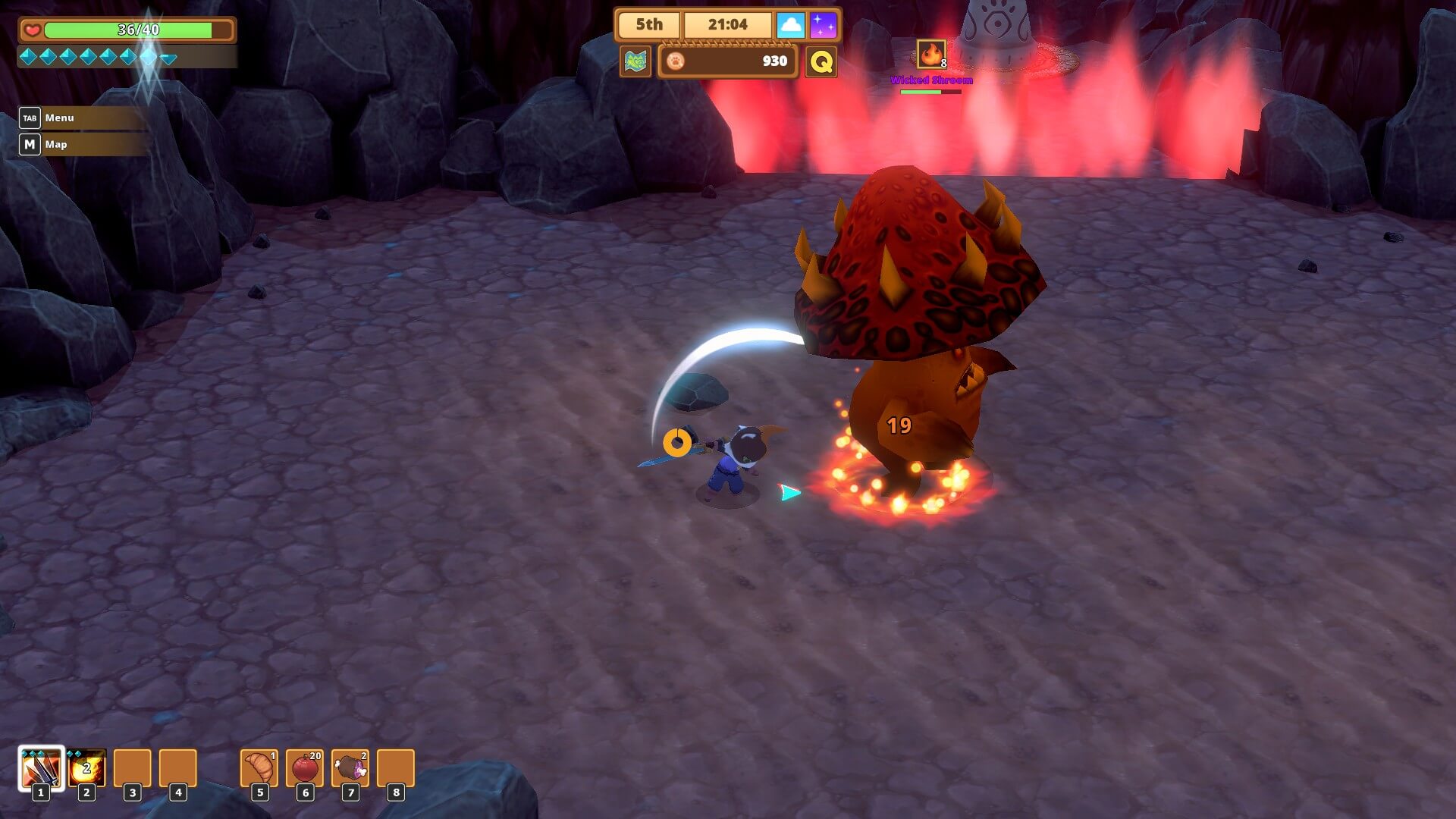 Image showing a boss fight