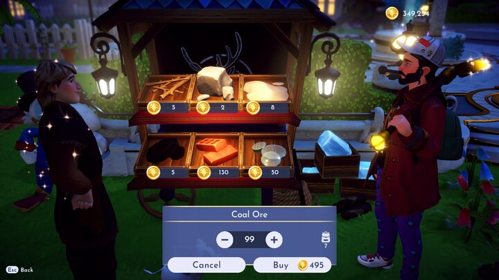 Screenshot of Kristoff's Stall, Disney Dreamlight Valley Kristoff Guide