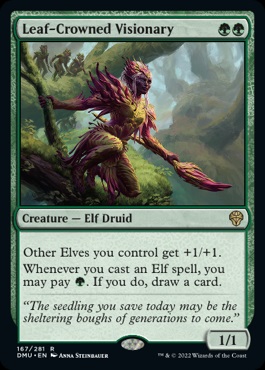 Leaf-Crowned Visionary from Dominaria United