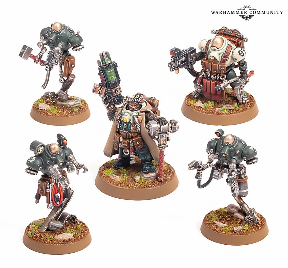 The Leagues of Votann Brôkhyr Iron-master Is here to help repair your forces. Image: Games Workshop