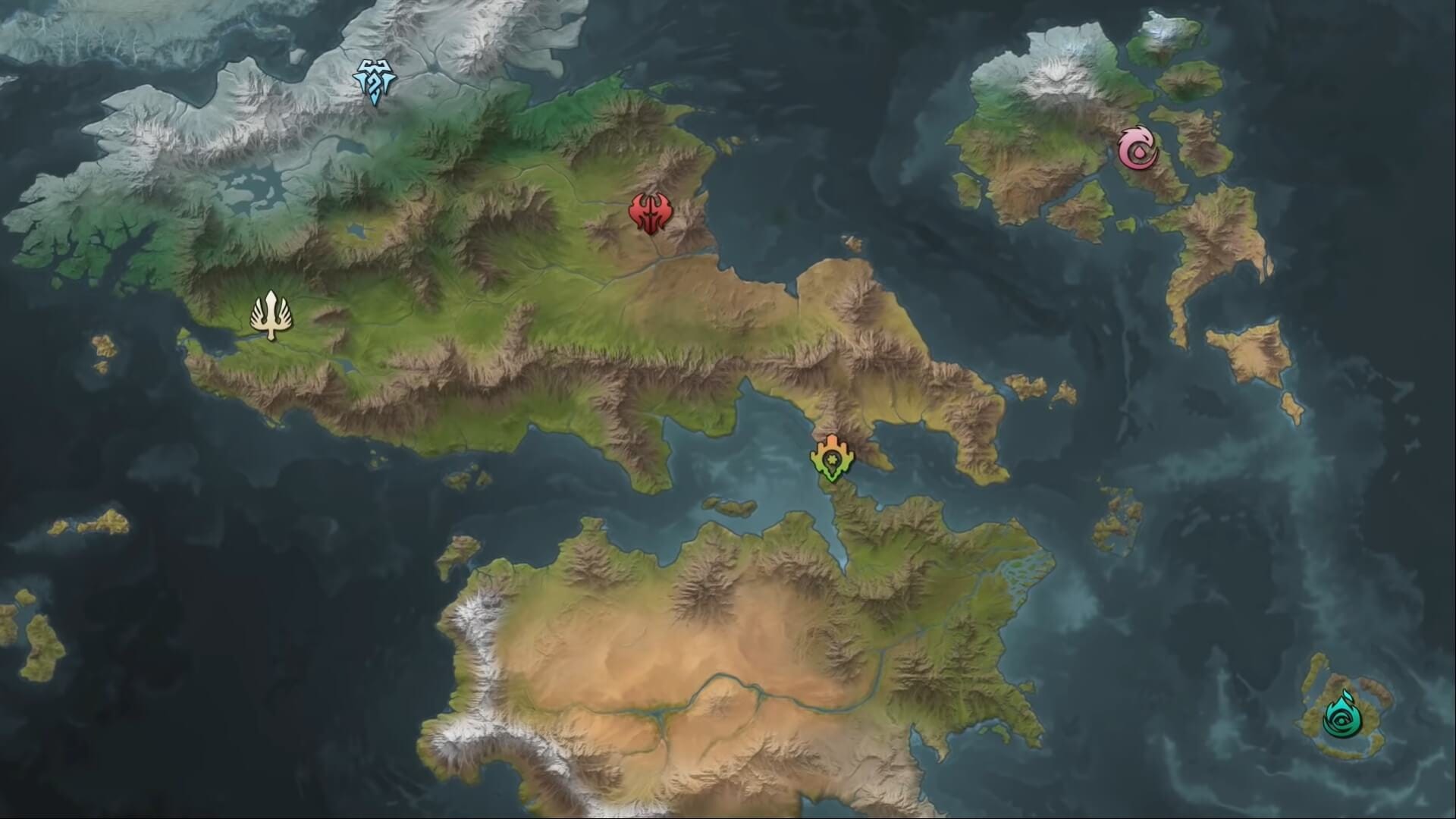 Legends of Runeterra Regions Map