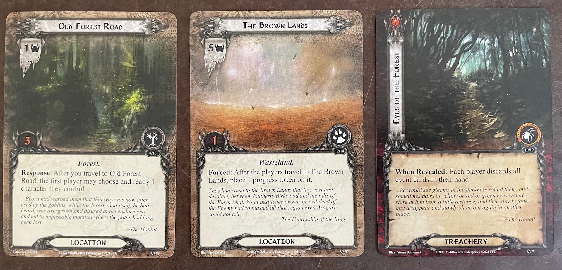 Locations and deadly Treachery cards will haunt your heroes in Lord of the Rings Card Game
