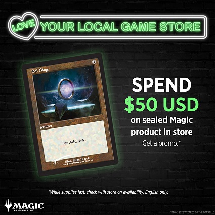 Love Your Local Game Store promosyonu için Retro Çerçeveli Sol Yüzük