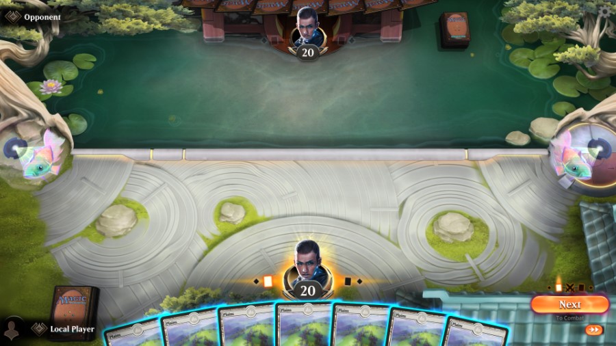 The battlefields from MTG Arena featuring Kamigawa Neon Dynasty