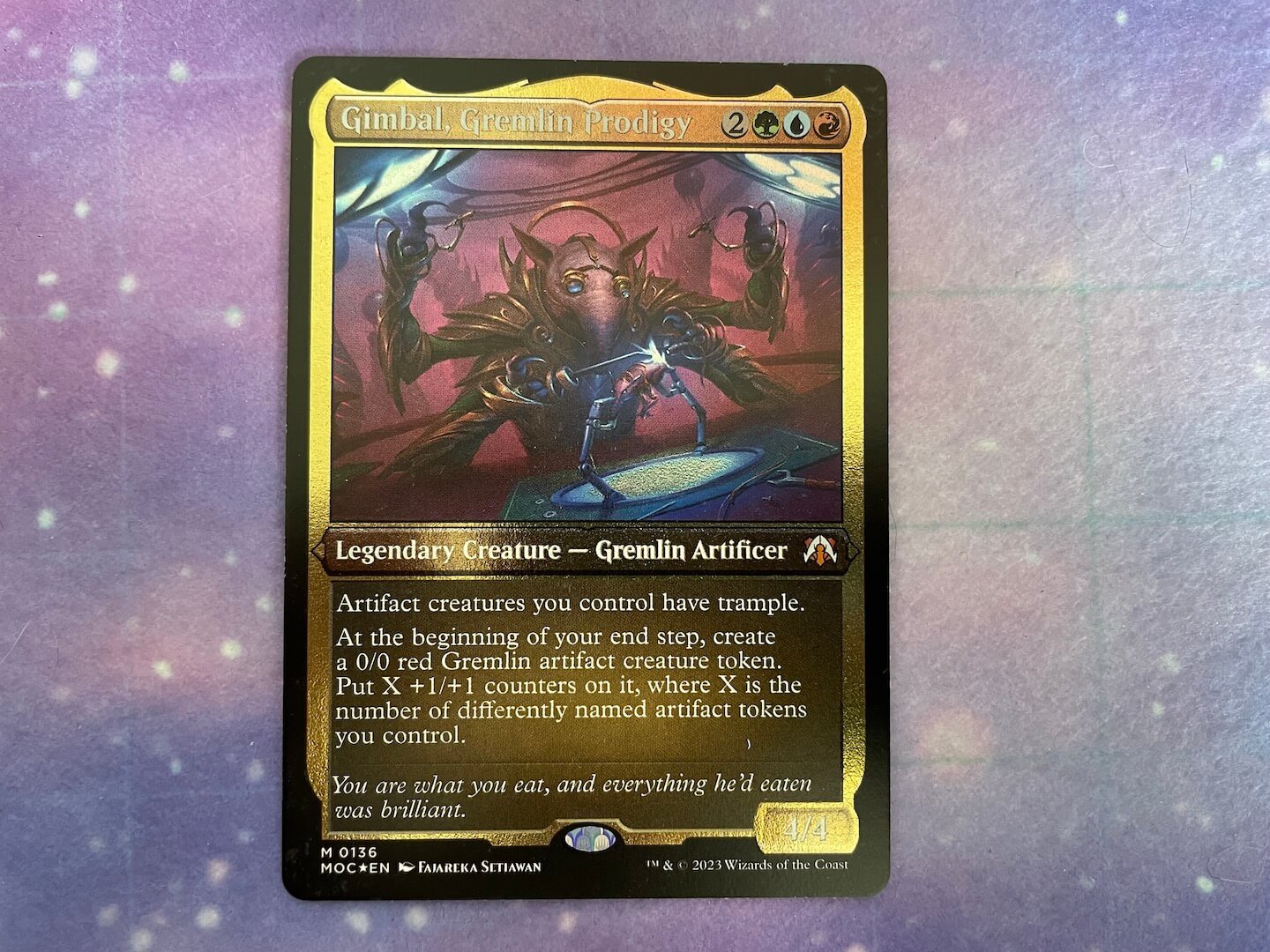 An image of Gimbal, Gremlin Prodigy from Magic: The Gathering March of the Machine Commander Deck