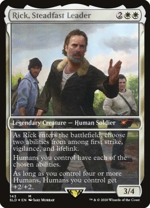 Card Art depicting Rick Grimes from The Walking Dead