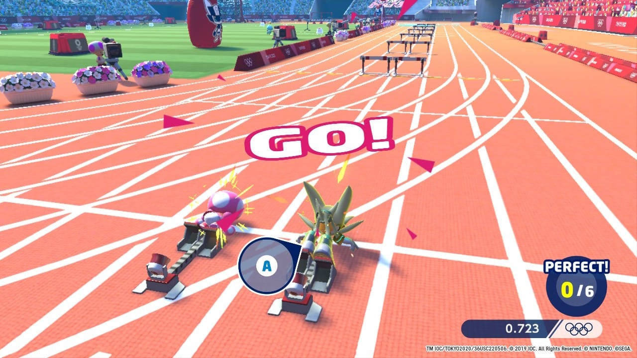 Mario and Sonic at the Olympic Games 2020 Race