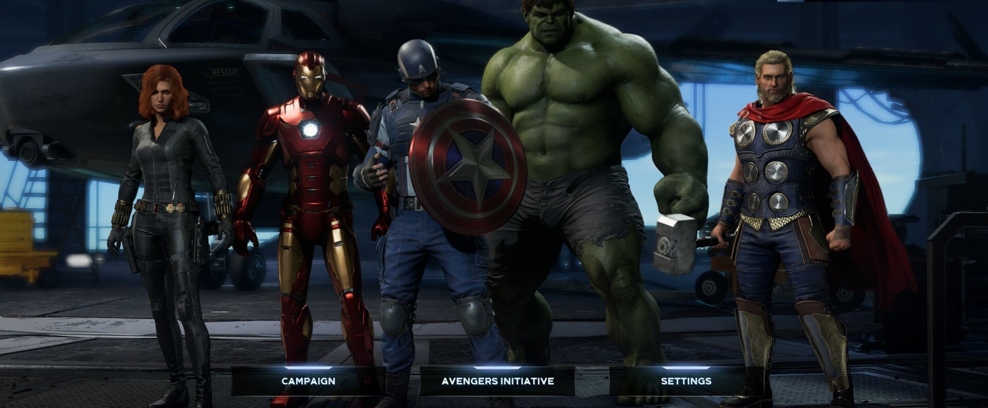 ​​​​​​Marvel's Avengers Character Screenshot with chars, PlayStation Plus Game Catalog Lineup