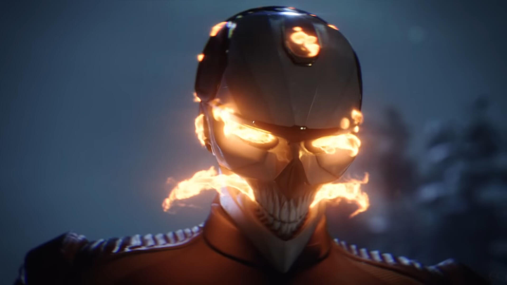 Ghost Rider, one of the Marvel characters in Marvel's Midnight Suns