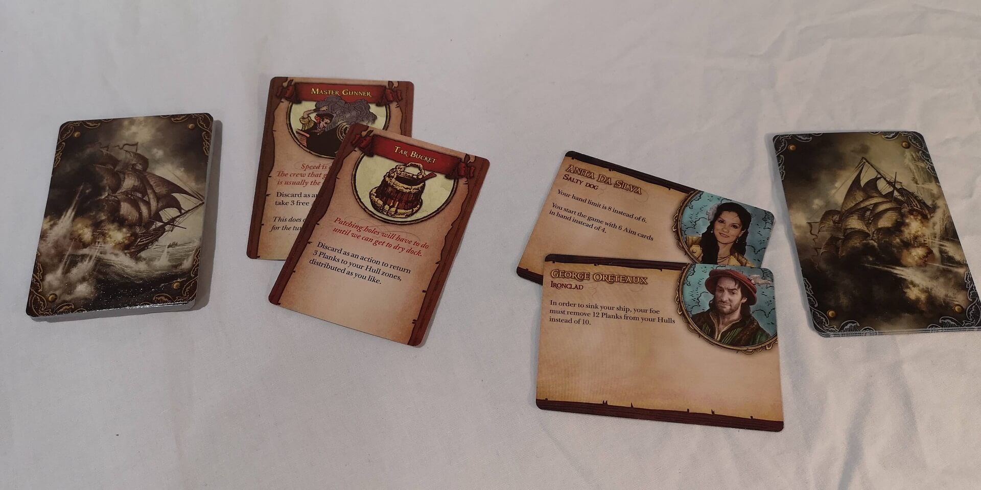 Merchants and Marauders: Broadsides Reputation and Dirty Tricks Cards.