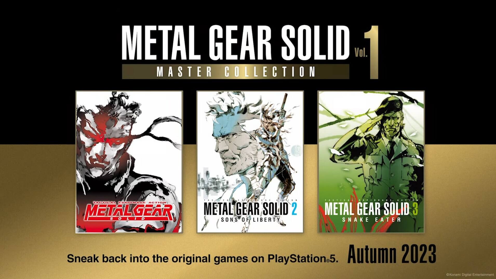 Metal Gear Solid Master Collection making up of Metal GEar Solid 1, 2, and 3