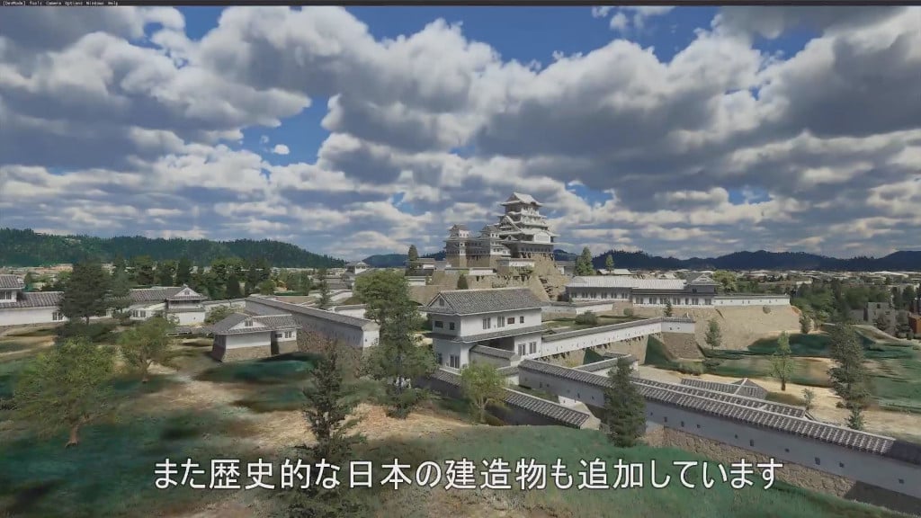 Some of the new Japanese architecture in Microsoft Flight Simulator