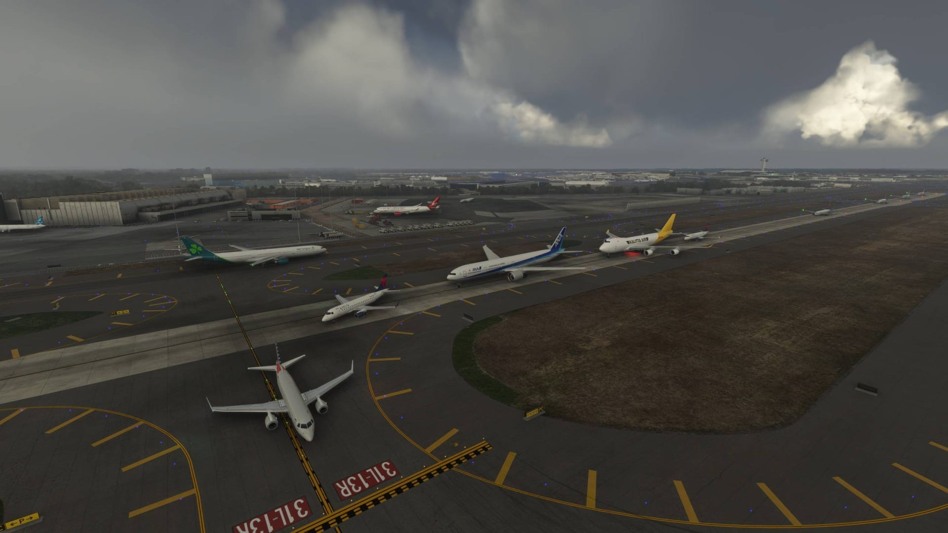 Microsoft Flight Simulator New York-JFK Airport Traffic